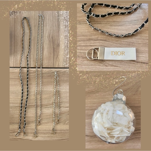 Dior Crossbody Bag Cosmetic Makeup Pouch Silver Hardware Star Charms and Straps - Picture 14 of 15